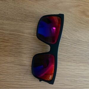 Quay Australia Black Sunglasses with Red and Blue Lenses